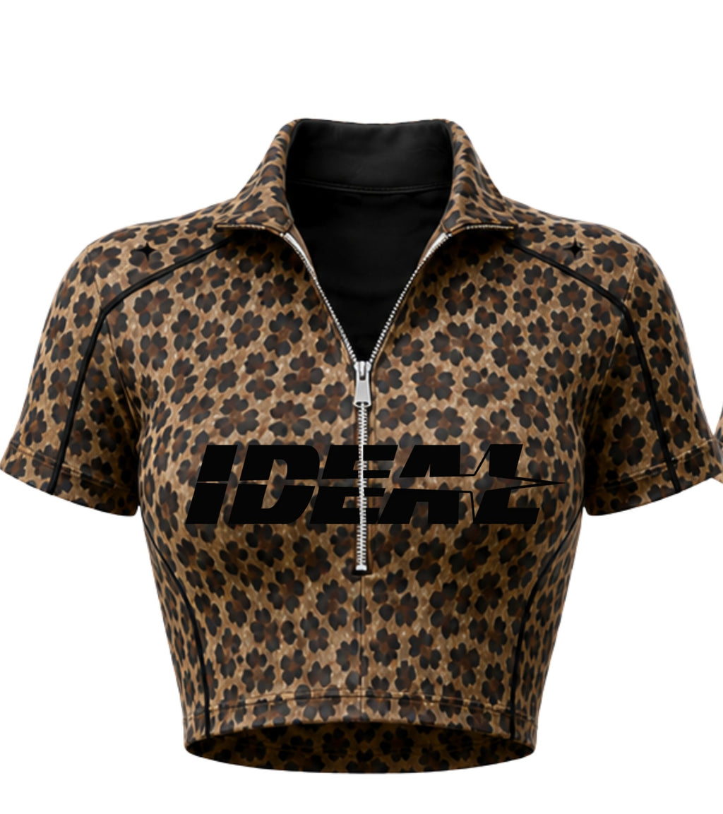 Leopard print top
